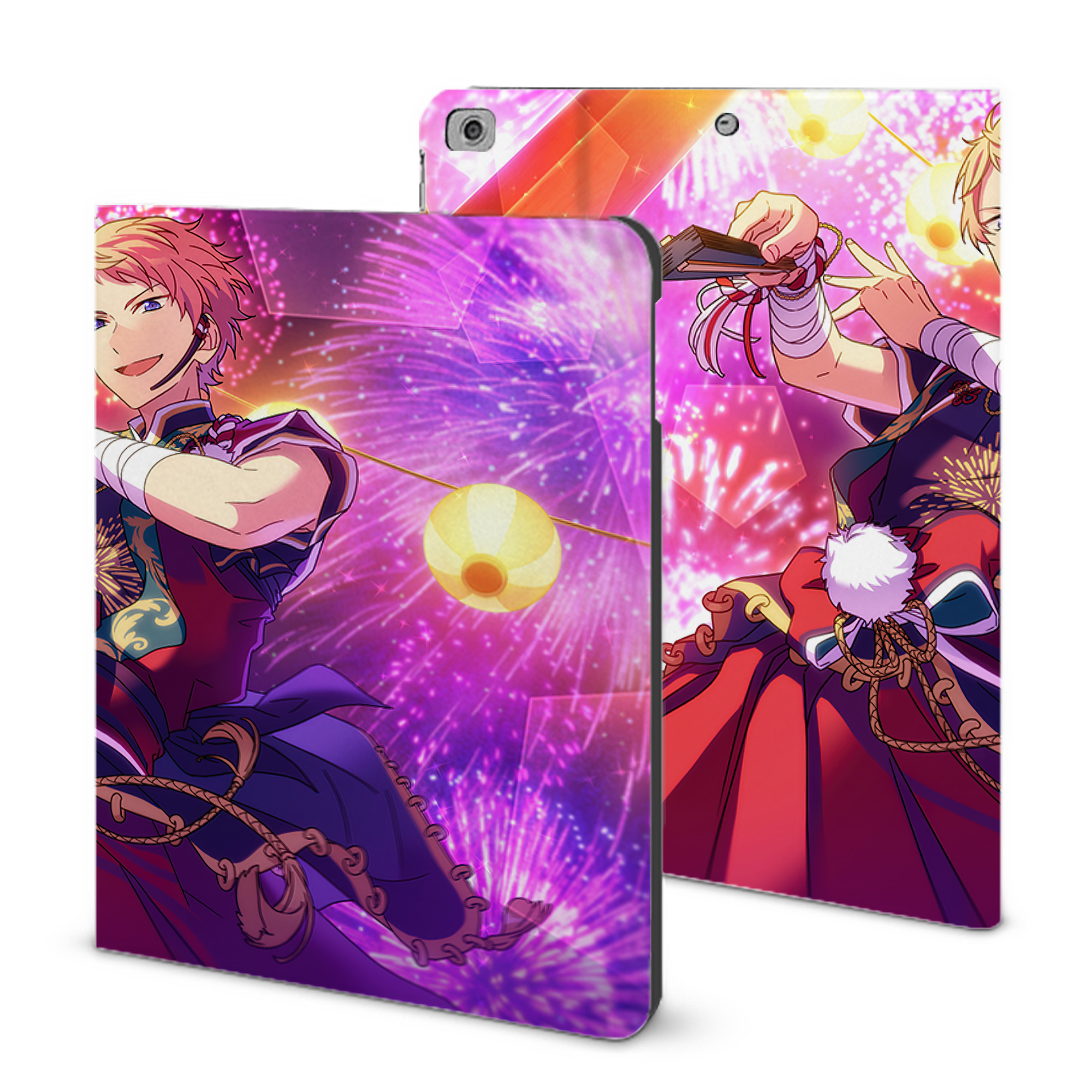 （画像用） あんさんぶるスターズ! Ensemble Stars IPad ケース ブック型 PUレザー TPU 耐衝撃 軽量 薄型 ペン収納なし 全面保護 IPad 各モデル対応